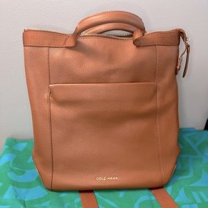 Cole Haan Grand Ambition Leather Convertible Backpack